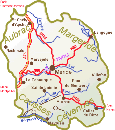 lozere carte